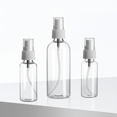 Eenvoudig opslaan met plastic flessen en een spuitpomp