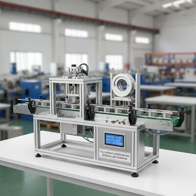 Afsluitdiameter 45 mm 130 mm Volautomatische Automatische Sluitmachine Nominaal vermogen 0,14 kW Geschikt voor integratie in verpakkingslijnen
