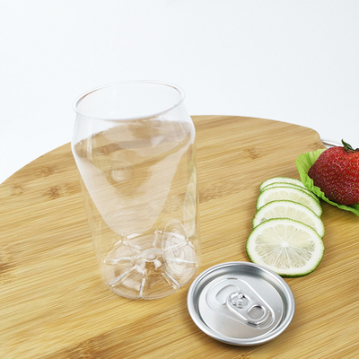 330ml de plastic Drank blikt Cilindrische Gemakkelijke de Trekkrachtdekking in van HUISDIERENcontainers