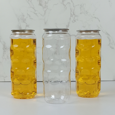 De eigengemaakte Thee 500ml van de Drankenmelk ontruimt Plastic Kruiken met Gemakkelijke Trekkrachtdekking