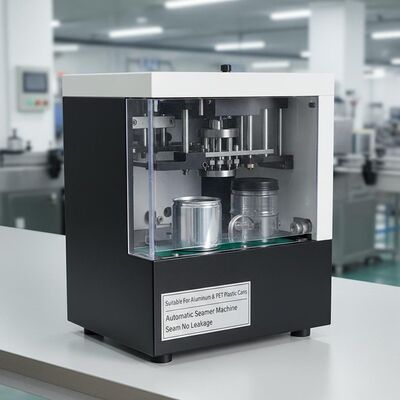 Geschikt voor aluminium blikken Automatische naaldmachine Zwart en wit Naad Geen lek PET Plastic blikken Compatibel Duurzaam