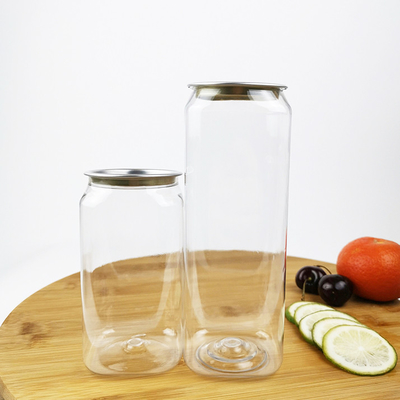 350 ml voedselopslagblikken, vierkante plastic flessen met gemakkelijk te trekken deksel