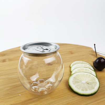 Van het de Blikkengraangewas van de Tranparent210ml het Plastic Drank Domein van de Bonennoten