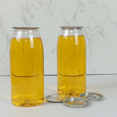 De Plastic Containerflessen van de voedselrang 500ml met de Melk Koud geperste Sappen van het Blikkendeksel