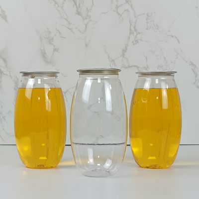Van het de Flessenhuisdier van Olive Shape 500ml Plastic de Containerkruiken met Gemakkelijke Trekkrachtdekking