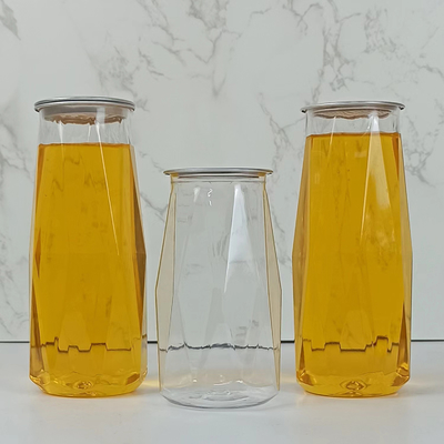0.5L de gemakkelijke Open Kruiken van de het HUISDIERENopslag van Blikkendiamond shape dry goods